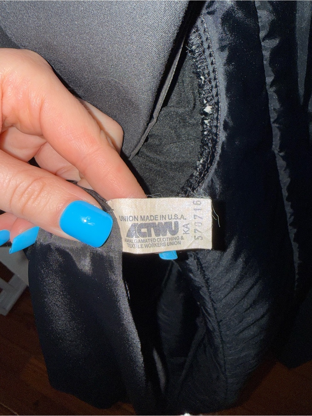 Vtg London Fog Black Trench Coat - Picture 10 of 11